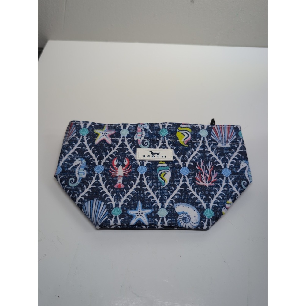 SCOUT Beach Nautical Themed Accessory Pouch Makeup Zip Bag - Picture 5 of 5